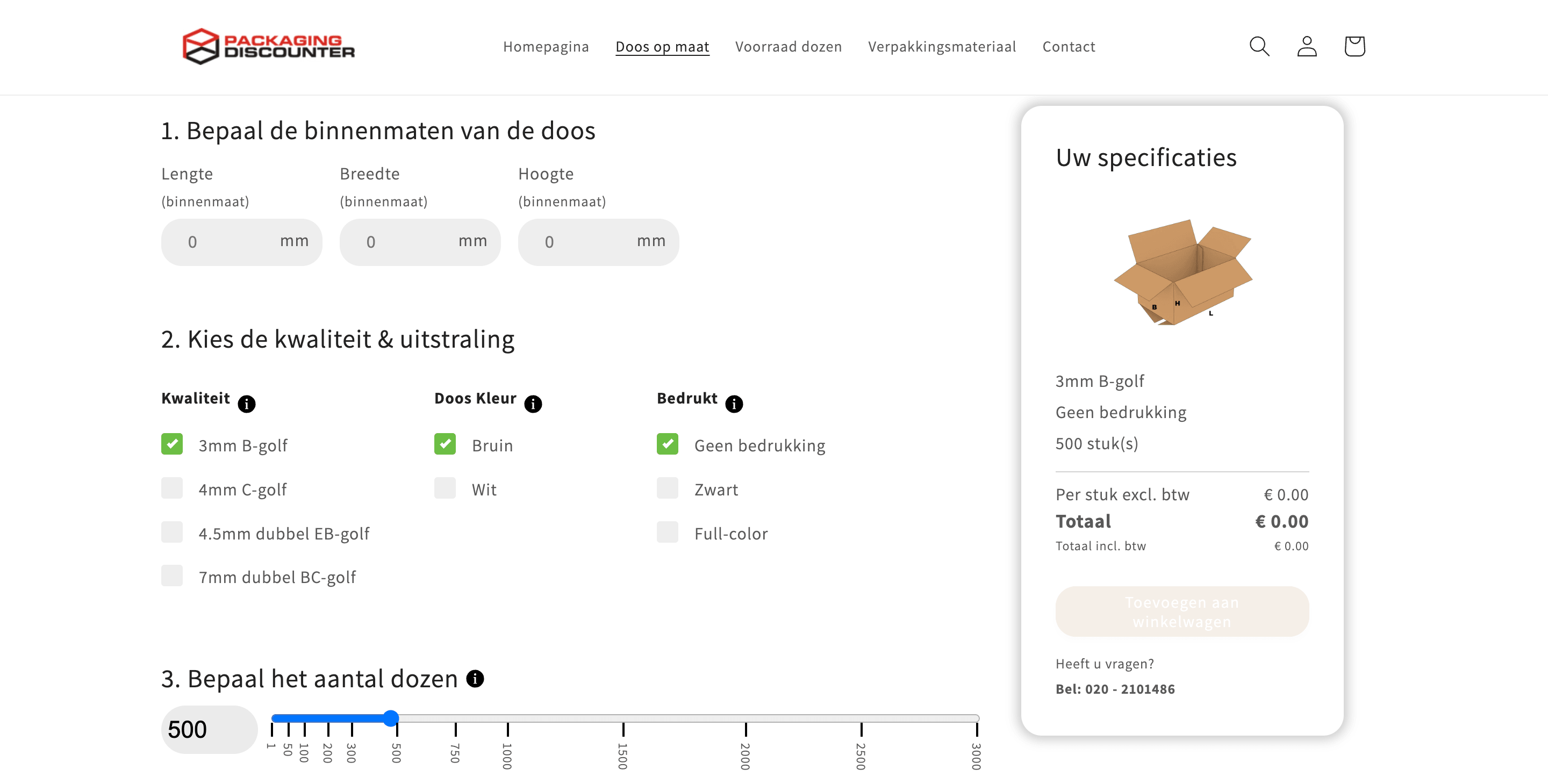 Vind Binnen Seconden De Goedkoopste Dozenprijs Met Ons Doos Op Maat ...